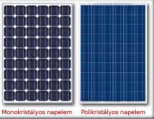 Monokristalyos Polikristalyos napelem
